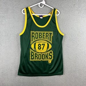 Vintage Pro I.D. Robert Brooks #87 Jersey Tank Top Mesh USA Mens XL Packers